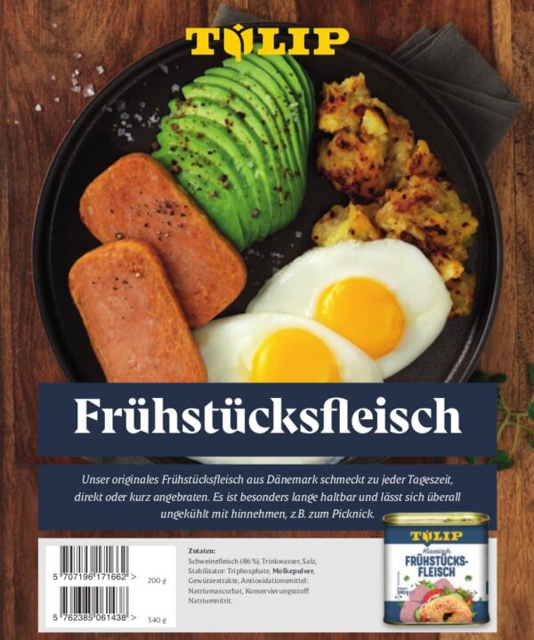 Tulip FrÃ¼hstÃ¼cks-Fleisch, 12er Pack (12 x 340 g Dose) – Bild 4